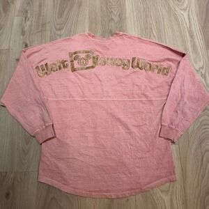 EUC Walt Disney‎ World Spirit Jersey - Metalic Gold Sz M Official Merchandise
